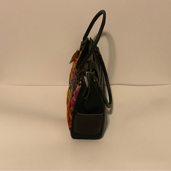 NWT, Vintage, Antiqua, Original Pro Cuero, Floral Maya Tapestry Shoulder Purse - Picture 4 of 9